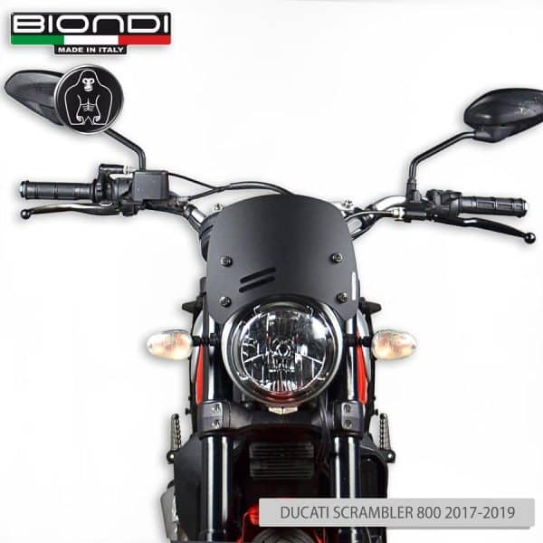 Ducati Scrambler 1100 /800/ 400 - BIONDI plexi štít Caffé 20,5 cm + montážna sada