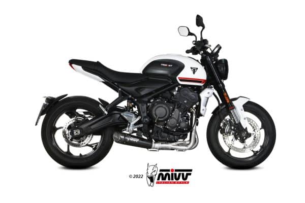 KOMPLETNÝ VÝFUKOVÝ SYSTÉM MIVV X-M5 BLACK INOX TRIUMPH TRIDENT 660 - Image 3