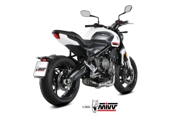 KOMPLETNÝ VÝFUKOVÝ SYSTÉM MIVV X-M5 BLACK INOX TRIUMPH TRIDENT 660