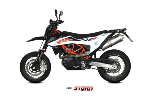 KTM 690 SMC R  VÝFUKOVÝ TLMIČ STORM OVAL - Image 2