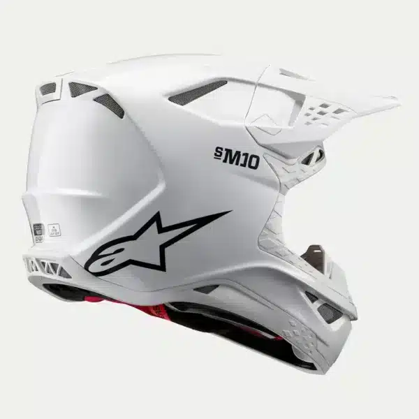 Motokrosová prilba Alpinestars SM10 SOLID Carbon WHT - Image 4