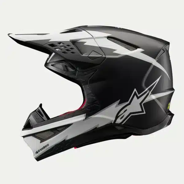 Motokrosová prilba Alpinestars SUPERTECH M10 Ampress Carbon BLK/WT - Image 3