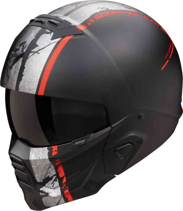 Moto prilba Scorpion EXO-COMBAT II LORD Matt Black-Red