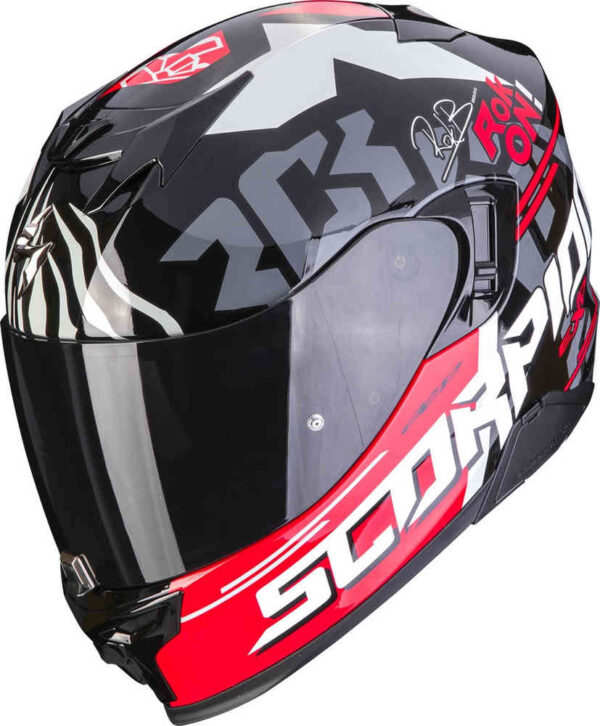 Moto prilba Scorpion EXO-520 EVO AIR ROK BAGOROS Black-Red