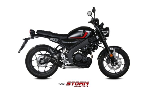 YAMAHA XSR 125 kompletný výfukový systém STORM GP Carbon end - Image 2