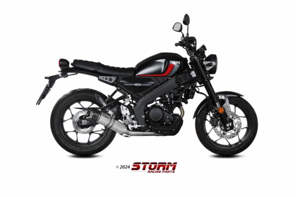 YAMAHA XSR 125 kompletný výfukový systém STORM GP Carbon end - Image 3