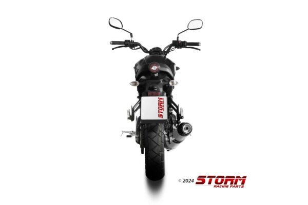 YAMAHA XSR 125 kompletný výfukový systém STORM GP Carbon end - Image 5