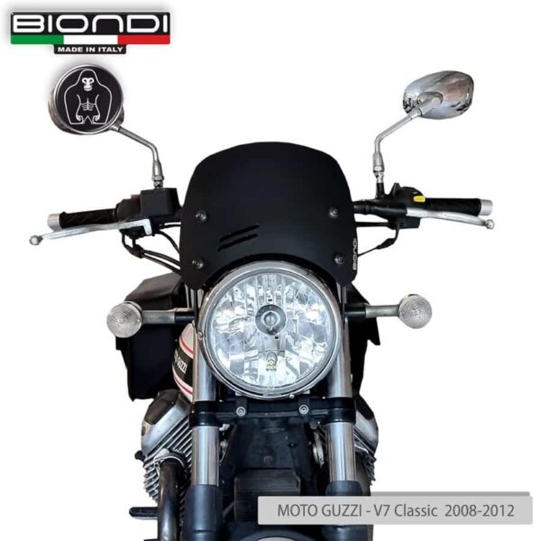 MOTO GUZZI V7 plexi štít BIONDI Caffè 205 x 240 mm /8010393 - Image 3