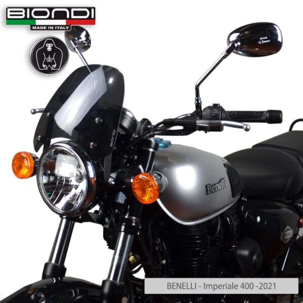 BENELLI Imperiale 400 plexi štít BIONDI Sport 265 x 270  mm - Image 2