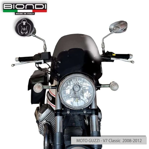 MOTO GUZZI V7 plexi štít BIONDI Sport 265 x 270  mm. - Image 12