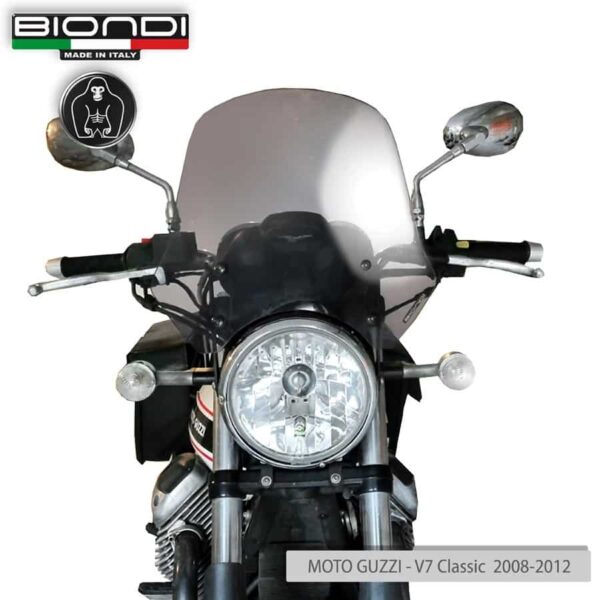 MOTO GUZZI V7 BIONDI plexi štít Touring 360 x 370 mm - Image 3