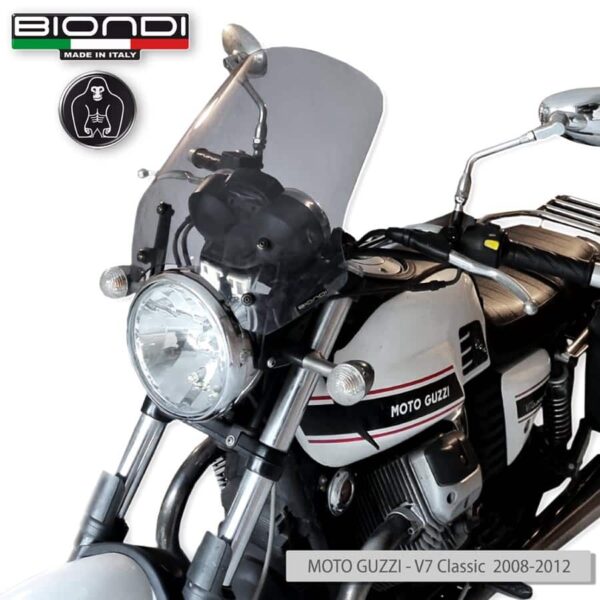 MOTO GUZZI V7 BIONDI plexi štít Touring 360 x 370 mm