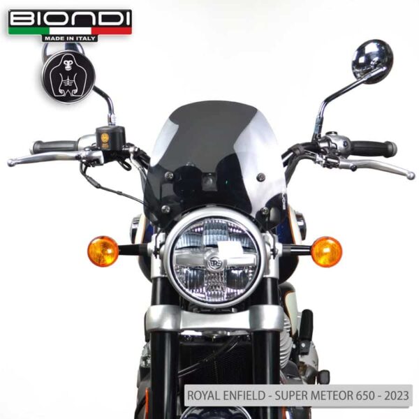 Royal Enfield INTERCEPTOR 650 / CONTINENTAL GT 650 plexi štít BIONDI Sport 265 x 270 mm - Image 11