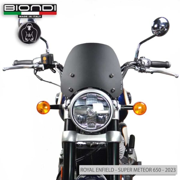 Royal Enfield INTERCEPTOR 650 / CONTINENTAL GT 650 plexi štít BIONDI Sport 265 x 270 mm - Image 8