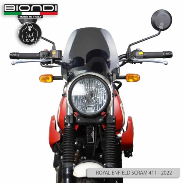 ROYAL ENFIELD SCRAM 411 BIONDI plexi štít Sport 265 x 270  mm - Image 7