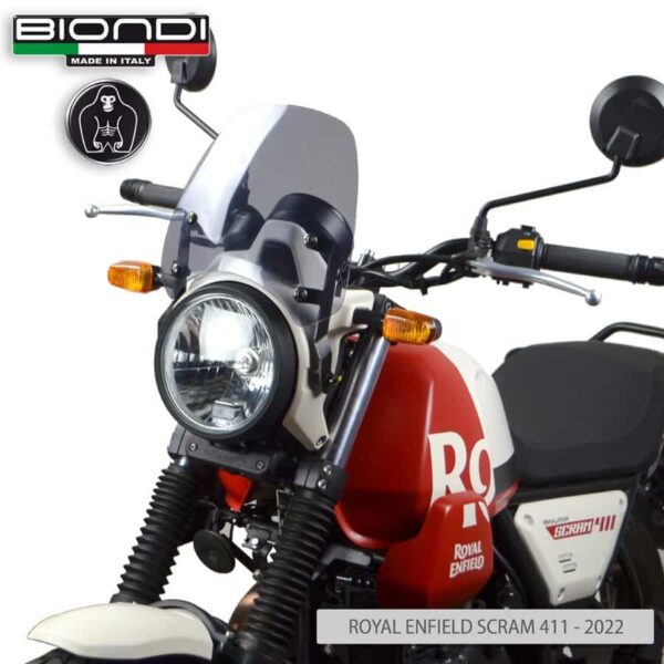 ROYAL ENFIELD SCRAM 411 BIONDI plexi štít Sport 265 x 270  mm - Image 5