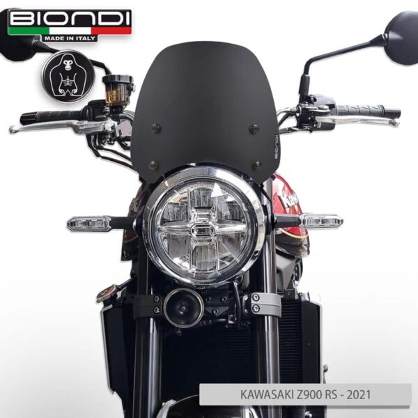 KAWASAKI Z900 RS BIONDI plexi štít Sport 265 x 270  mm