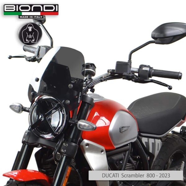 Ducati Scrambler 800 BIONDI plexi štít Sport 265 x 270 mm - Image 3