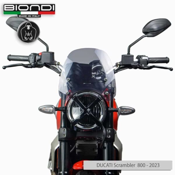 Ducati Scrambler 800 BIONDI plexi štít Sport 265 x 270 mm - Image 6