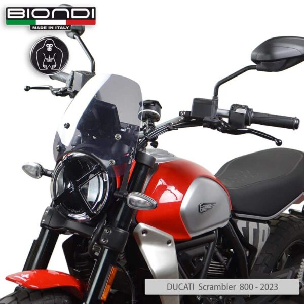 Ducati Scrambler 800 BIONDI plexi štít Sport 265 x 270 mm - Image 5