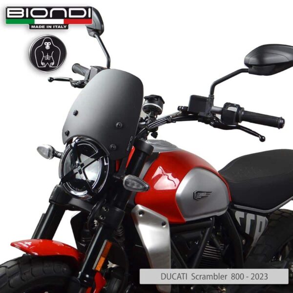 Ducati Scrambler 800 BIONDI plexi štít Sport 265 x 270 mm