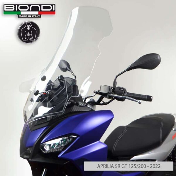 APRILIA SR GT 125/200 / Sport BIONDI plexi štít 73 x 54 cm.