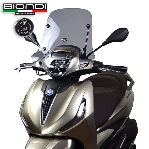 Piaggio Beverly HPE 300/400 BIONDI plexi štít 45 x 46 cm + držiak 8061297