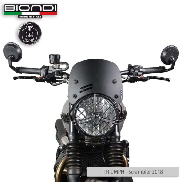 TRIUMPH Street Scrambler 900 plexi štít BIONDI Caffè 205 x 240 mm/ 8010449