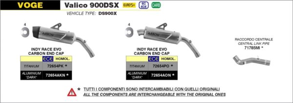 Voge Valico 900 DSX ARROW náhrada katalyzátora - Image 2