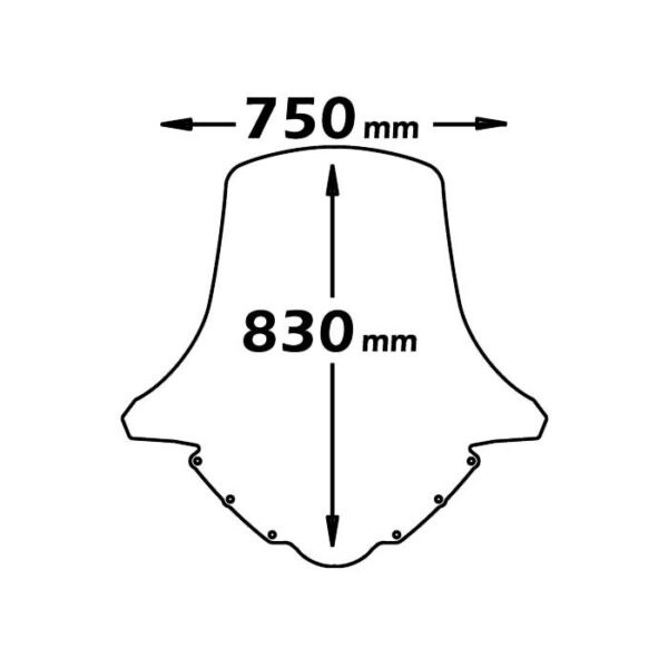 SUZUKI Burgman 400 INJECTION 2007-2016- ISOTTA plexi štít High - Image 2