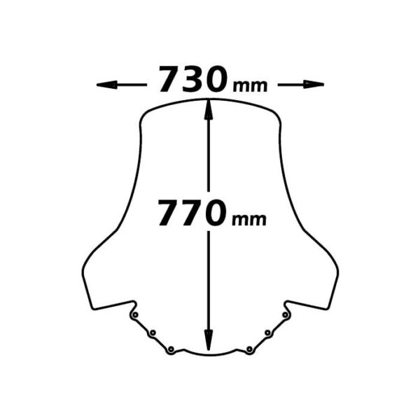 SUZUKI Burgman 125 K7 2006-2012- ISOTTA plexi štít High - Image 2