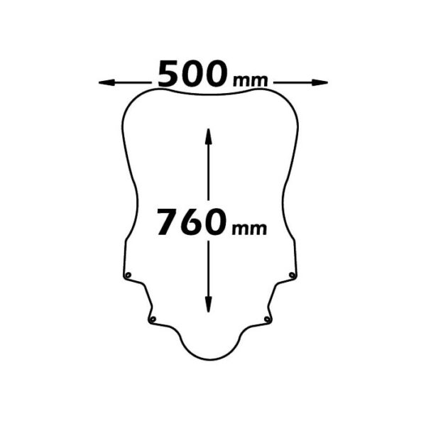 Honda Silver Wing 600 2012-2016 - ISOTTA plexi štít High - Image 2