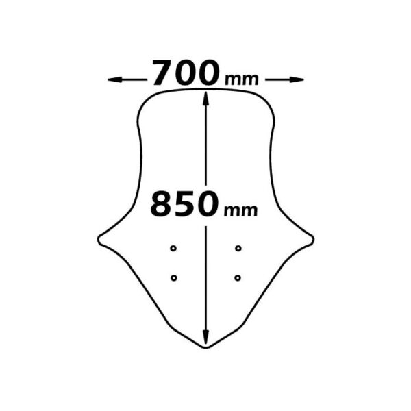 HONDA FORZA 250 2008-2011 - ISOTTA plexi štít High - Image 2