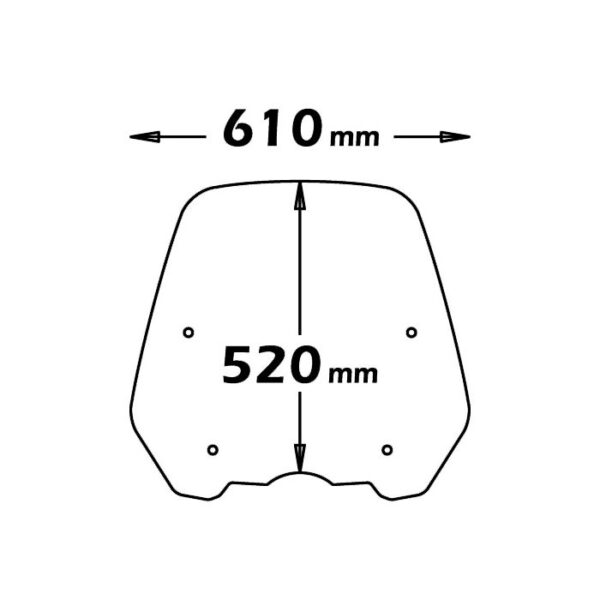 Honda SH 125i, 150i - ISOTTA plexi štít Original  SC2697 - Image 2