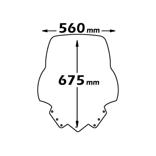 YAMAHA X MAX 125-250 2010-2013 - ISOTTA plexi štít Medium - Image 4