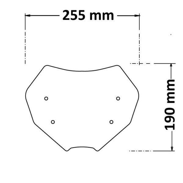 Yamaha MT 09 / ISOTTA plexi štít Low, - Image 2