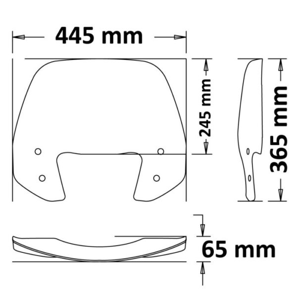 PIAGGIO MEDLEY 125i, 150i - ISOTTA plexi štít 4190 - Image 2