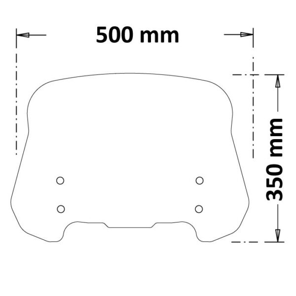 PIAGGIO BEVERLY 300- 400 HPE - ISOTTA plexi štít SC4199 - Image 2