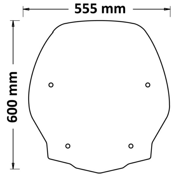 Honda SH 125i, 150i, 350i - ISOTTA plexi štít Standard - Image 3