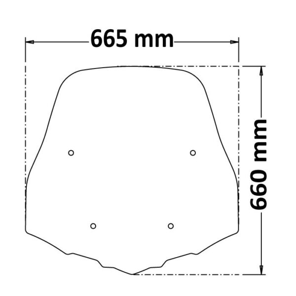 Honda SH 125i, 150i, 350i - ISOTTA plexi štít Maximum - Image 3