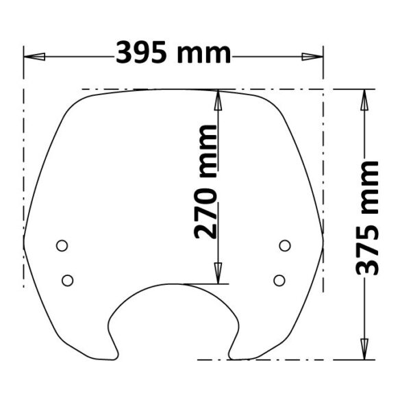 Honda SH 125 Mode - ISOTTA plexi štít SC4532 - Image 2