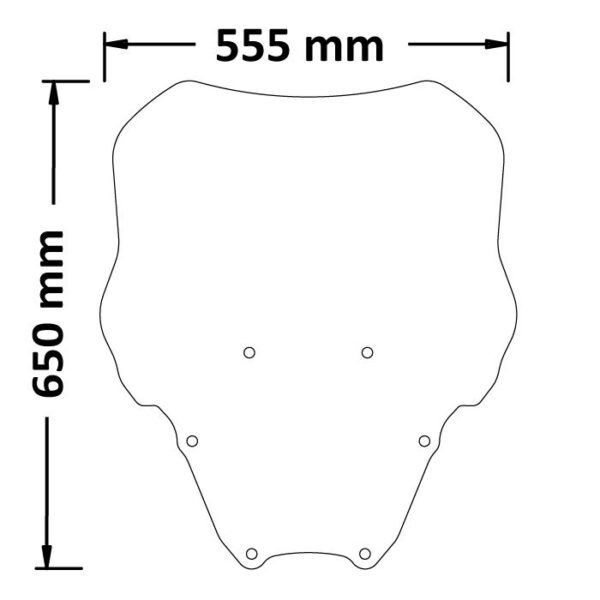 HONDA FORZA 350  - ISOTTA plexi štít Medium - Image 2