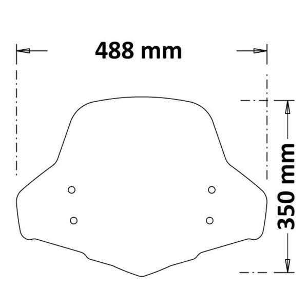 Honda SH 125i, 150i, 350i - ISOTTA plexi štít sc4556 - Image 2