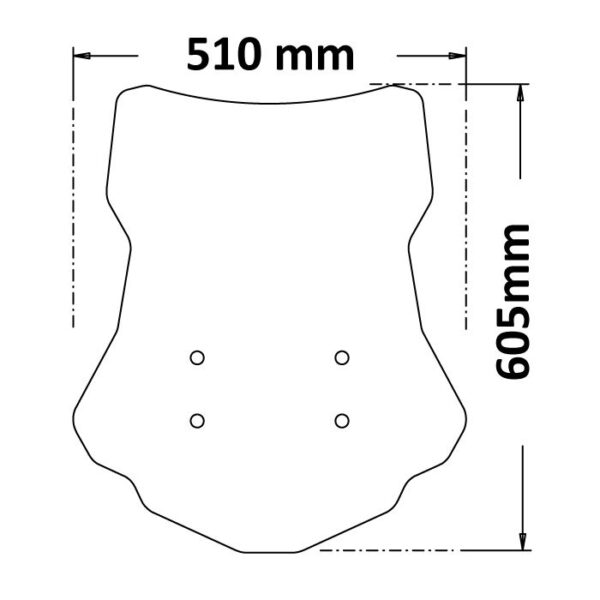 SUZUKI V-STROM 1050  - ISOTTA plexi štít High - Image 2