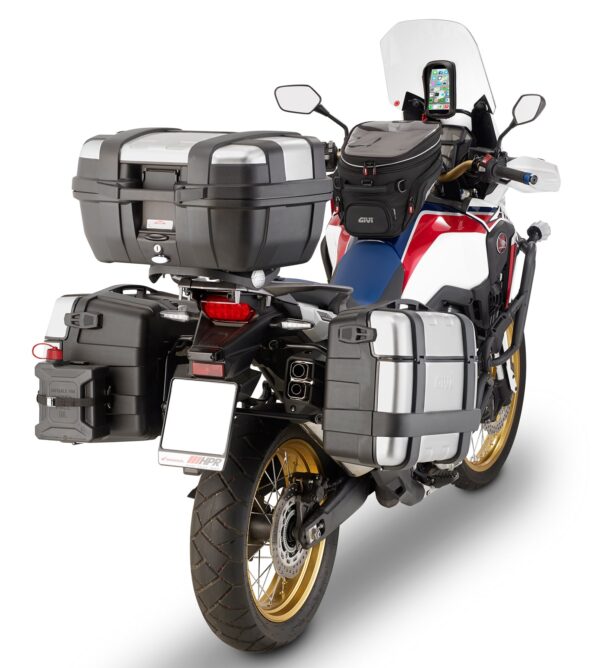 Moto Guzzi V 85 TT bočné kufre GIVI Trekker TRK33 + nosiče - Image 2