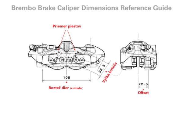 KAWASAKI ZX-10R ABS  Radiálne brzdové strmene Brembo Racing 100 MM M50 CALIPERS KIT/ 220A88510 - Image 2