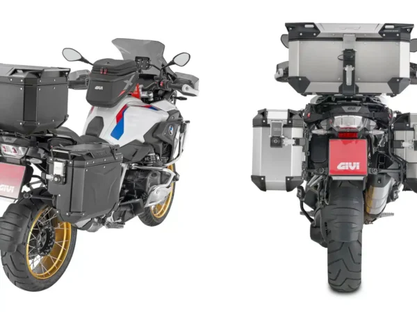 Moto Guzzi V 85 TT bočné kufre GIVI TREKKER OUTBACK EVO 37L + nosiče - Image 6